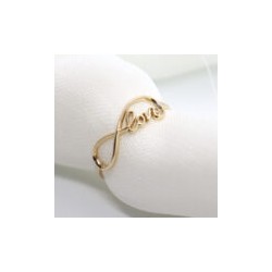 Anillo de dama “Infinito LOVE” 10k