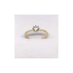 Anillo de compromiso #7.5 «MI REYNA» 10k