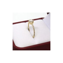 Anillo de compromiso #7.5 «MI REYNA» 10k
