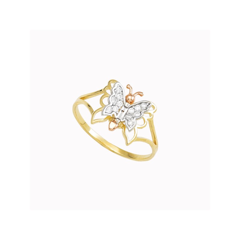 Anillo de Dama “MARIPOSA” 10k
