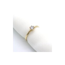 Anillo de compromiso Solitario 14k