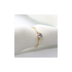 Anillo de compromiso Solitario 14k