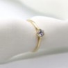 Anillo de compromiso Solitario 14k