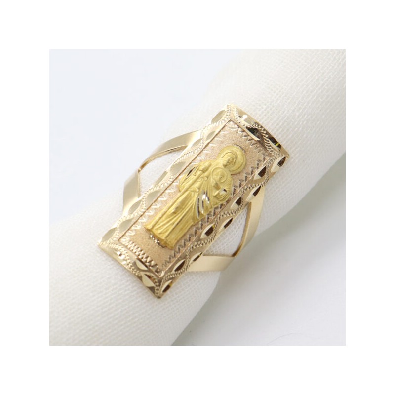 Anillo de dama “SAN JUDAS TADEO” 10k