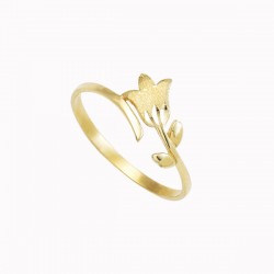 Anillo de Dama “TULIPAN” 10k