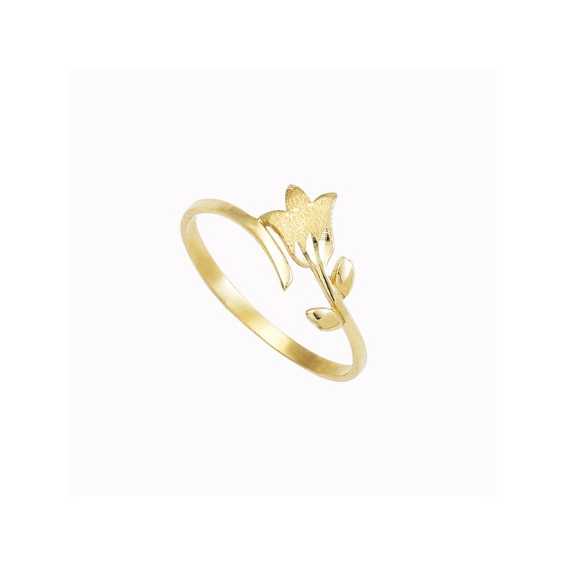 Anillo de Dama “TULIPAN” 10k