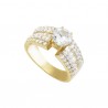 Anillo de compromiso»PLACA DE ZIRCONIA»10k
