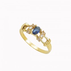 Anillo Para Dama «BLUE» Oro 10k