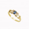 Anillo Para Dama «BLUE» Oro 10k