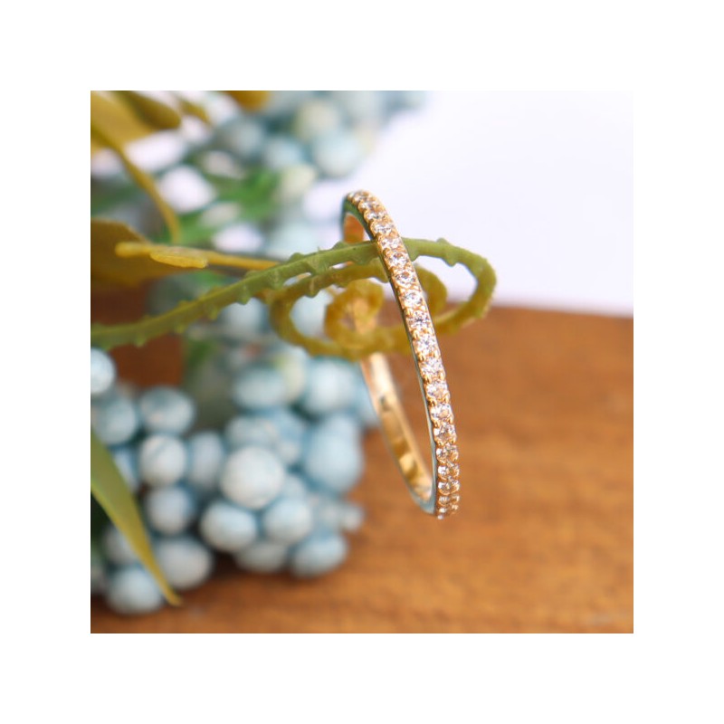 Anillo Para Dama «Delicadeza Brillante» Oro 10k