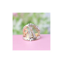 Anillo XV años «PRINCESA» Oro 10k