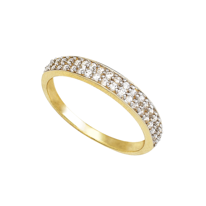 Anillo Para Dama «DESTELLANTE» Oro 10k