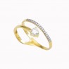 Anillo Para Dama «DÚO BRILLANTE» Oro 10k