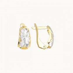 Aretes «FLOR ABSTRACTA» oro 10k