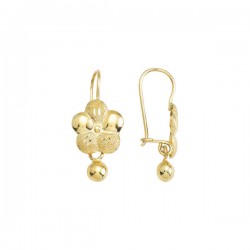 Aretes «FLOR DORADA» oro 10k