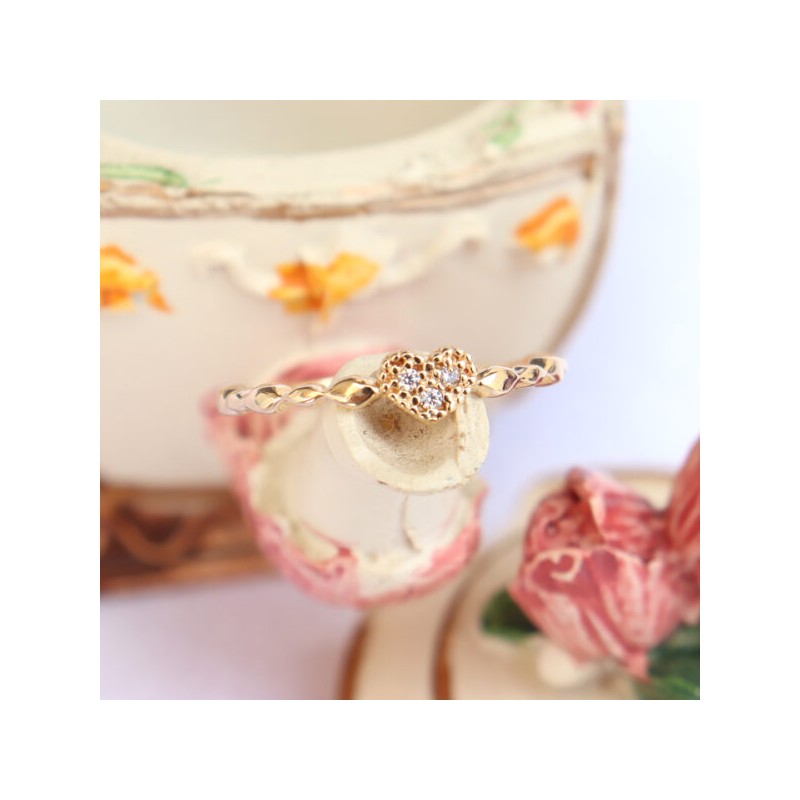 Anillo Para Dama «PROMESA DE CORAZÓN» Oro 10k