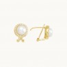 Aretes «PERLA» oro 10k