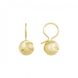 Aretes «SEMI ESFERA» oro 10k