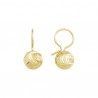 Aretes «SEMI ESFERA» oro 10k