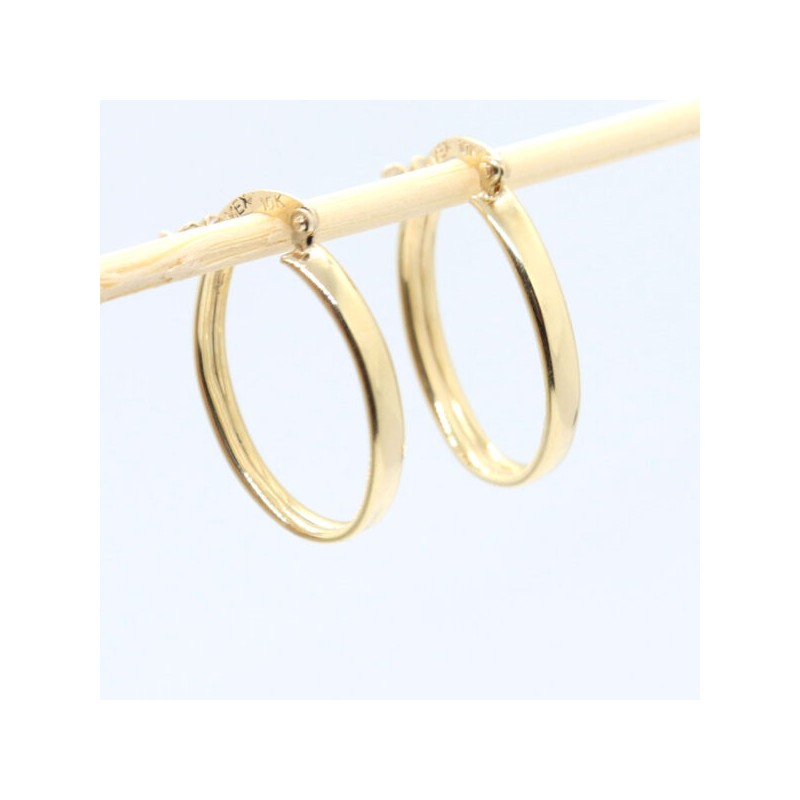 Arracada «OVALADA» Oro 10k