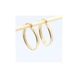 Arracada «OVALADA» Oro 10k