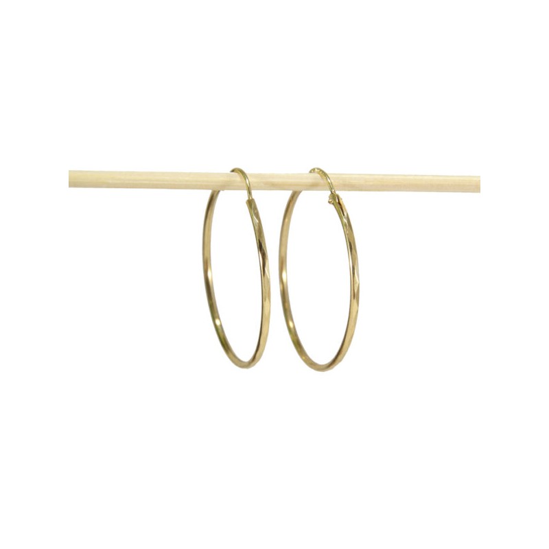 Arracadas Facetadas 3 cm