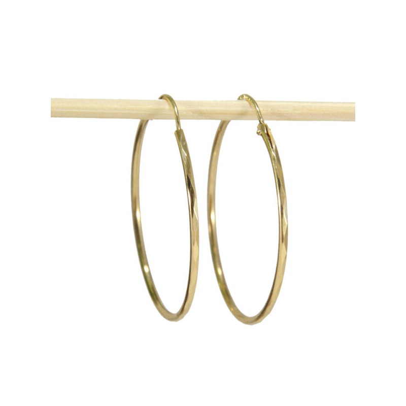 Arracadas Facetadas 5.5 cm