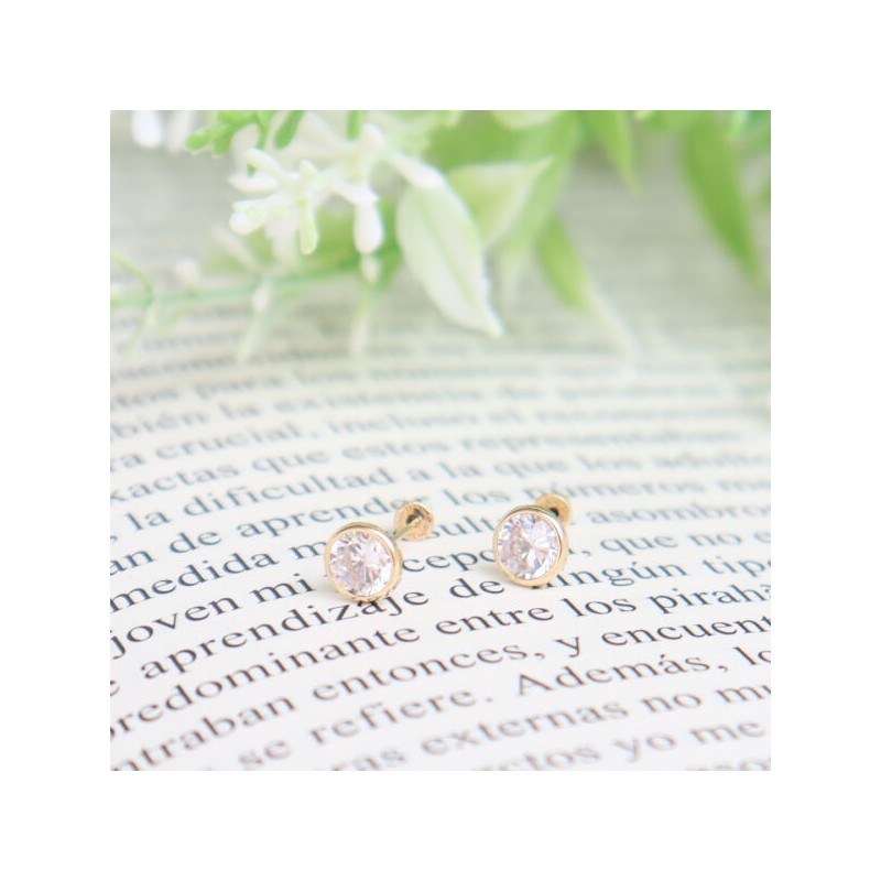 Broquel «BRILLANTE» Oro 14k