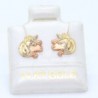 Broquel «UNICORNIO TRICOLOR» Oro 14k