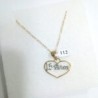 Cadena y Dije «CORAZÓN 15 AÑOS» oro 10k