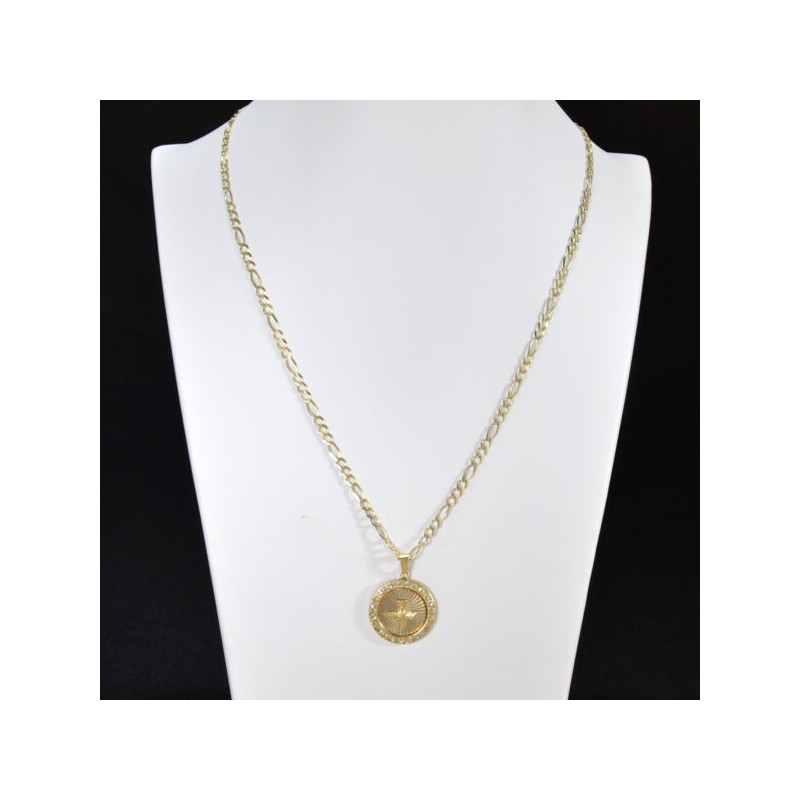 Cadena y Medalla “Espíritu Santo Amarilla Mediana”