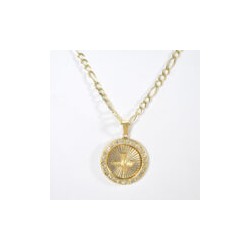 Cadena y Medalla “Espíritu Santo Amarilla Mediana”
