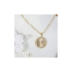 Cadena y Medalla “Espíritu Santo Amarilla Mediana”