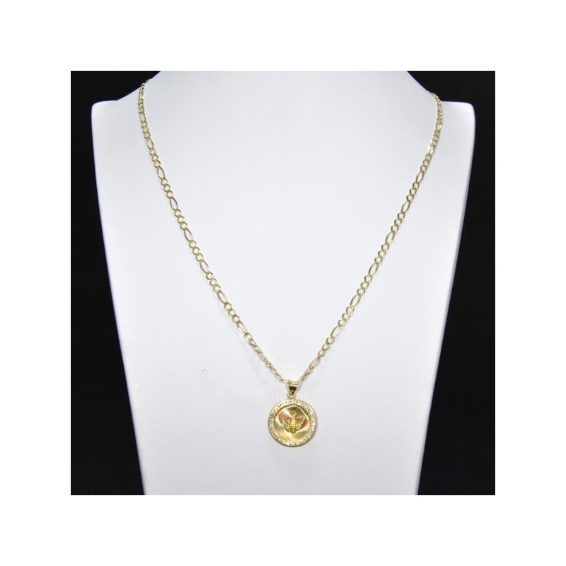 Cadena y Medalla “Espíritu Santo Tres Oros Chica”