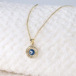 Cadena y Dije “Ojo Turco” Oro 10k