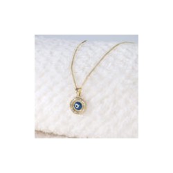 Cadena y Dije “Ojo Turco” Oro 10k