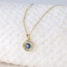 Cadena y Dije “Ojo Turco” Oro 10k