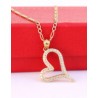 Cadena y Dije de Corazón con Piedras