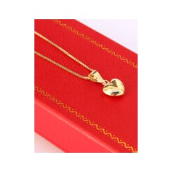 Cadena y Dije de Corazón Latiendo Oro 10k
