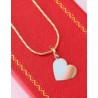Cadena y Dije de Corazón Liso Oro 10k | JOYERIAS GALERIAS