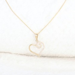 Dije y cadena «CORAZON» Oro 10k