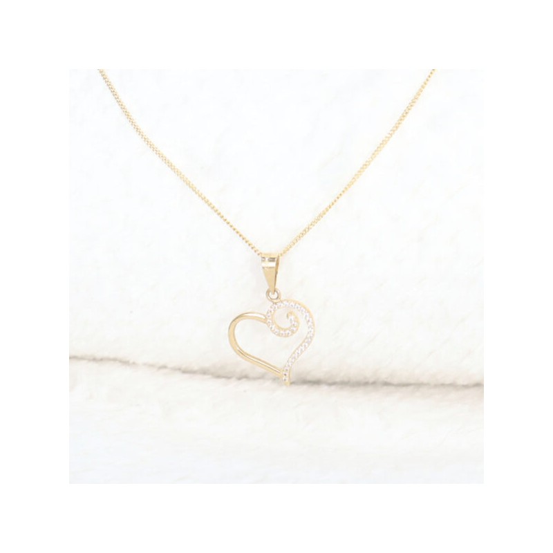 Dije y cadena «CORAZON» Oro 10k
