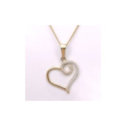 Dije y cadena «CORAZON» Oro 10k