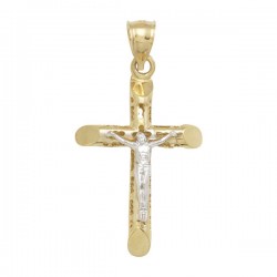 Dije «CRISTO TUBULAR GRECAS» Oro 10k