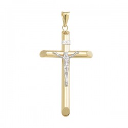 Dije «CRISTO TUBULAR MED.» Oro 10k