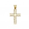 Dije «CRUZ BELLEZA BLANCA» Oro 10k