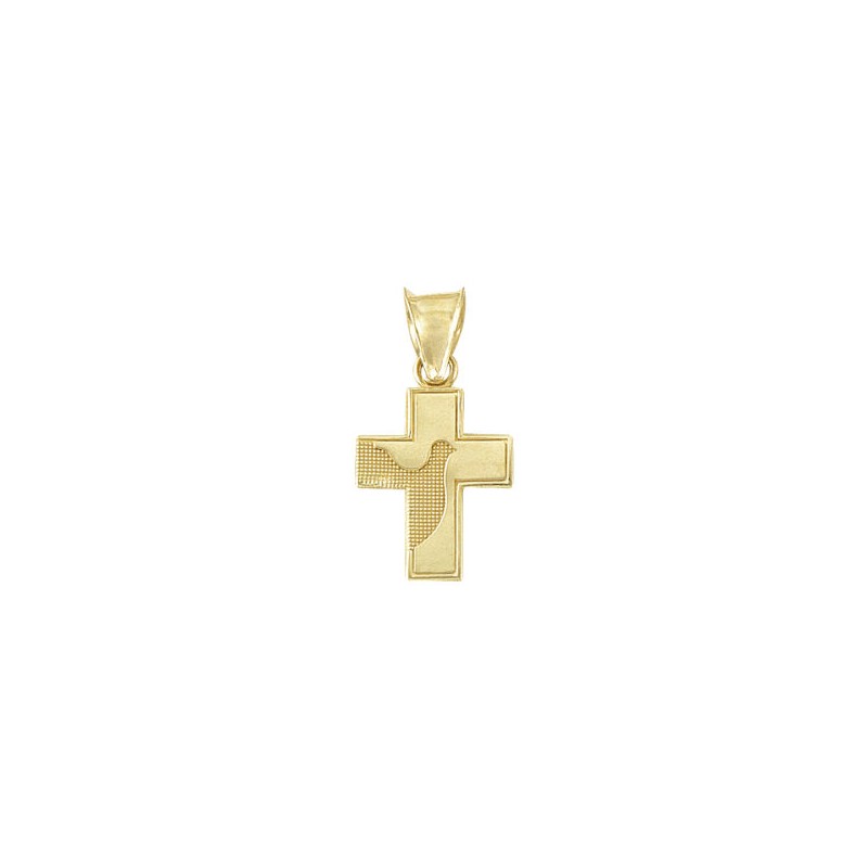 Dije «CRUZ MINI ESPIRITU SANTO» Oro 10k
