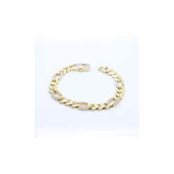 Esclava Caballero «DIAMANTADA» Oro Italiano 10k