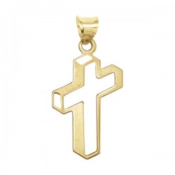 Dije «CRUZ SILUETA» Oro 10k