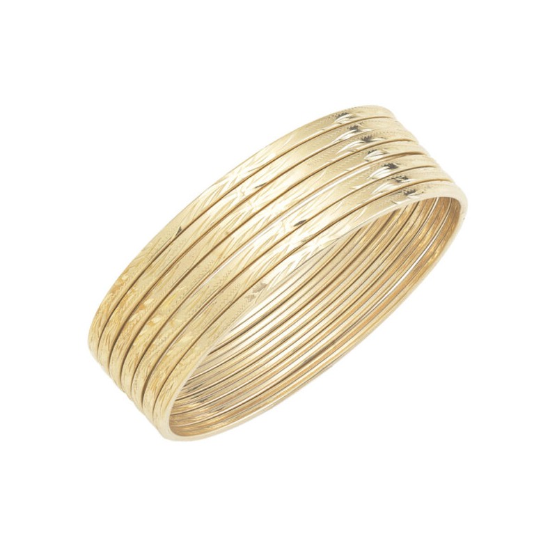 Semanario «DIAMANTADO DELGADO» Oro 10k — anillos de dama